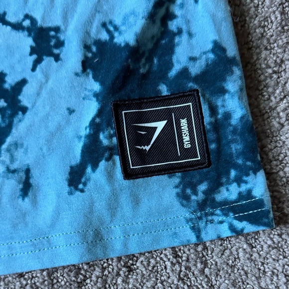 Gymshark Blue Tie-Dye Short Sleeve Tee - Picture 4 of 4